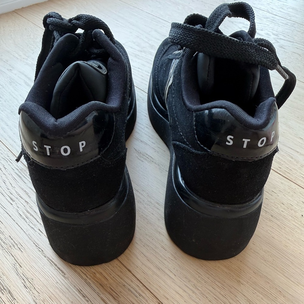BNWOT Black Platform Sneakers Chunky Street Style | Made in Italy | Size 40 - Picture 5 of 9